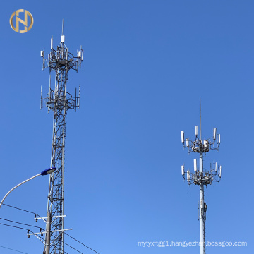 High Quality Galvanized Telecommunication Steel Monopole AntennaTower